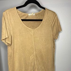 Suede top